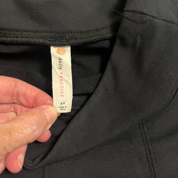 Anthropologie Black yoga pants with zippers size XS - Picture 5 of 10